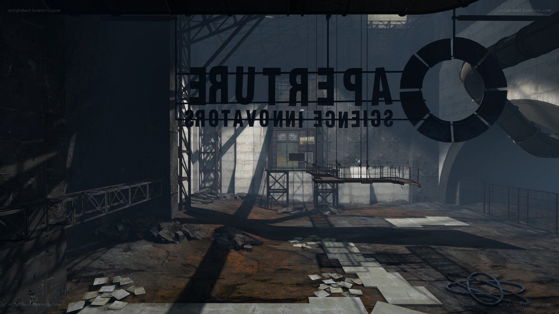 Aperture Science facility interior
