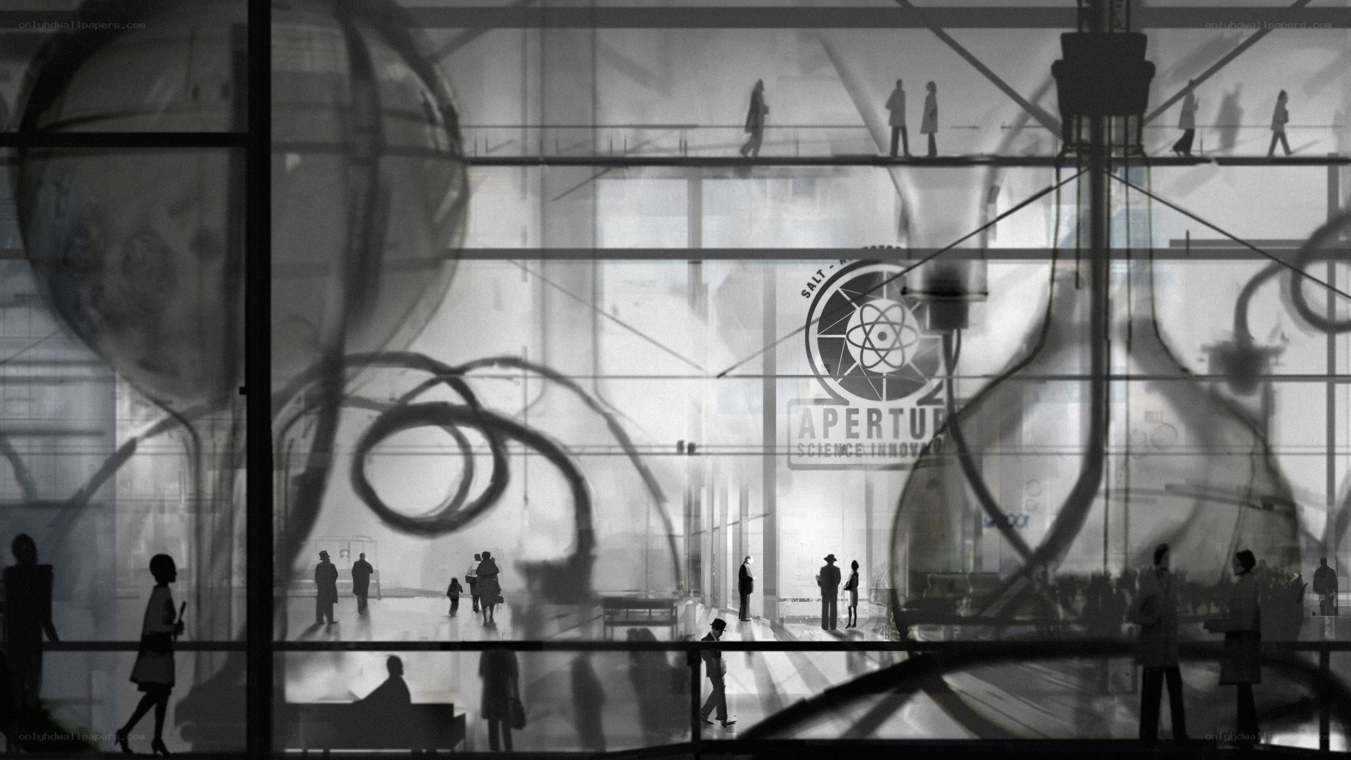Aperture Science facility interior