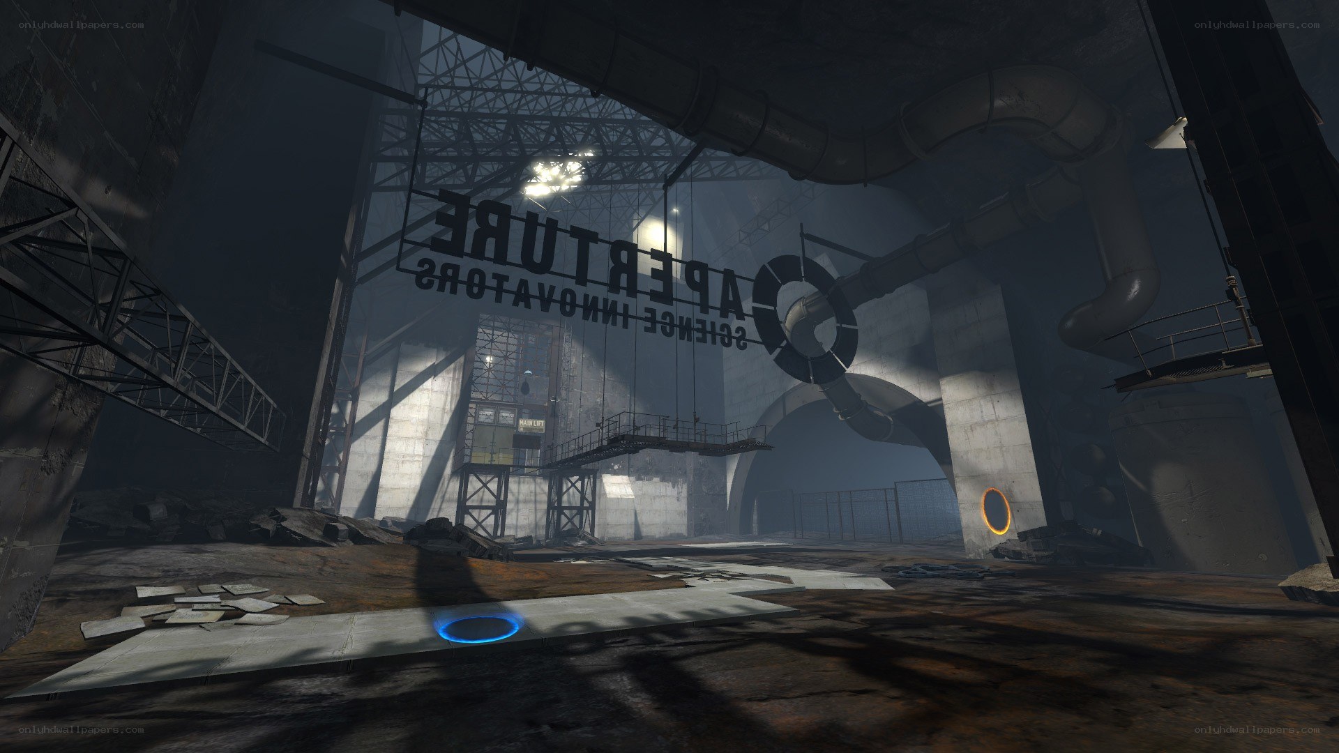 Aperture Science facility interior