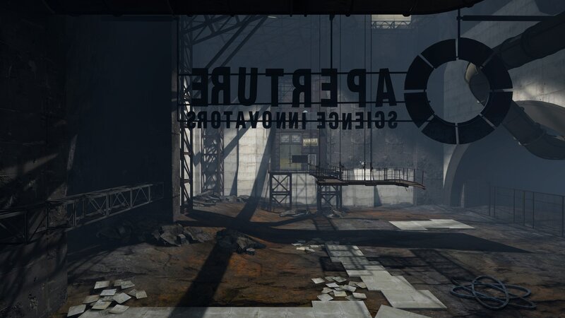 Aperture Science facility interior