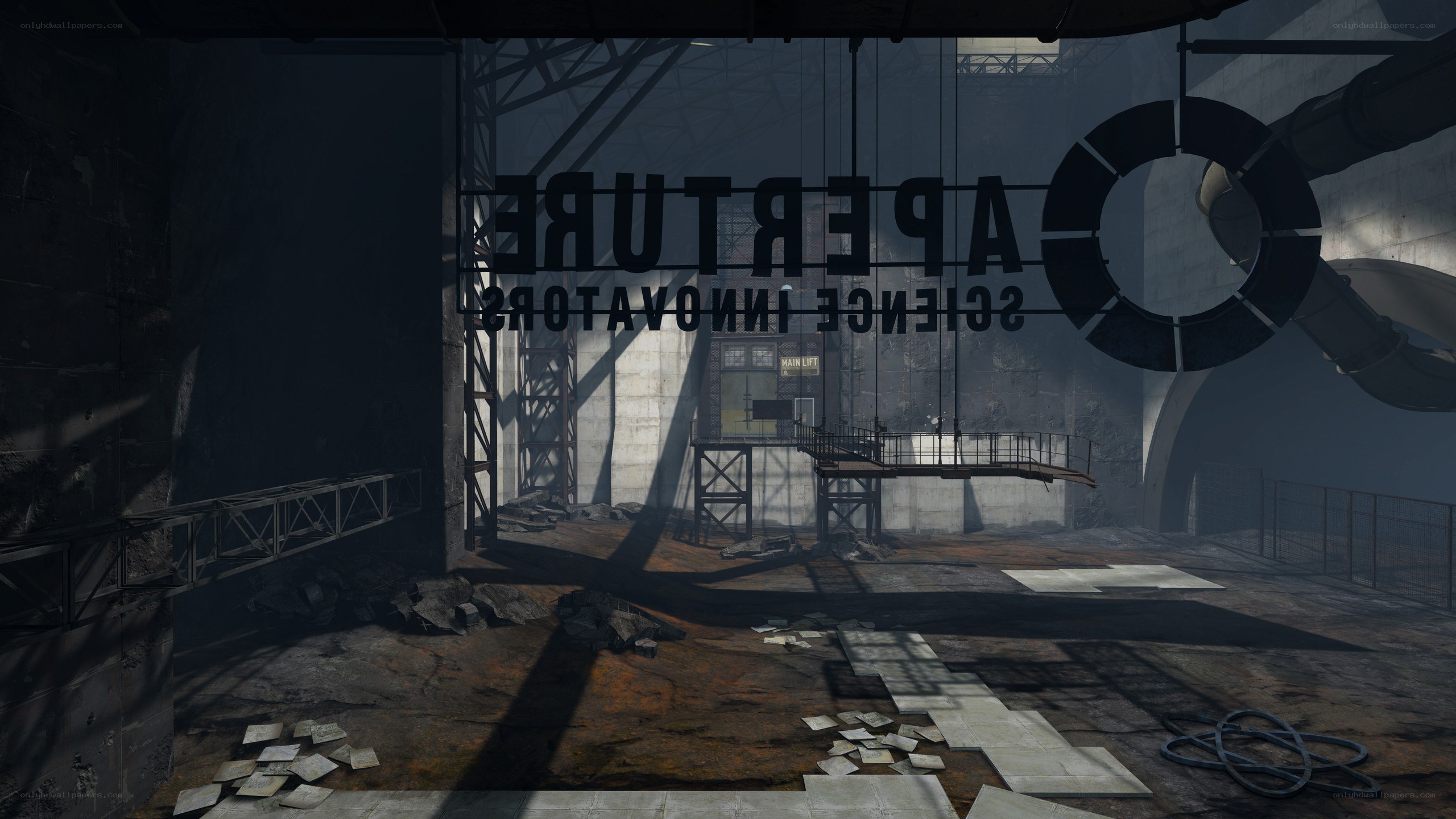 Aperture Science facility interior