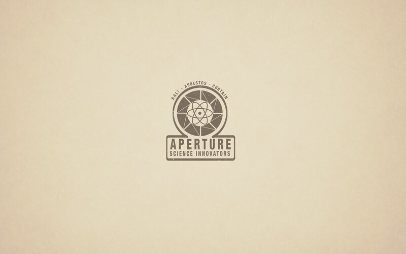 Aperture Science Logo — Beige, Neutral