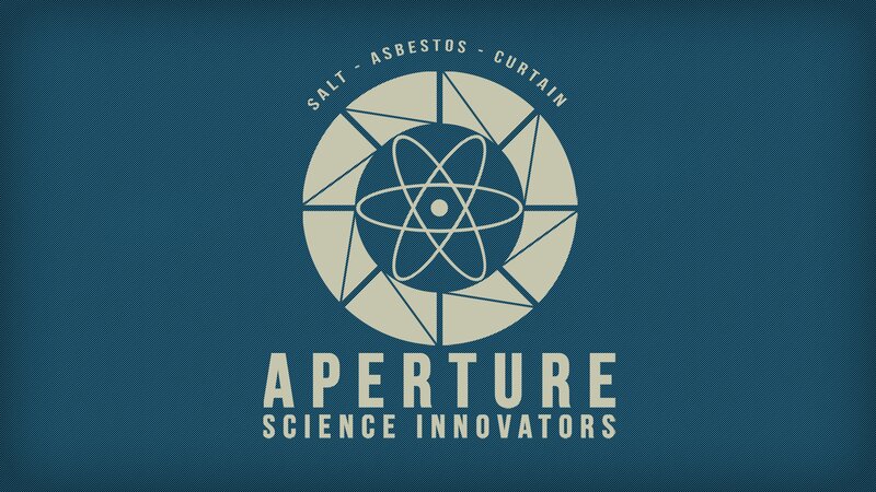Aperture Science Logo — Blue, Neutral