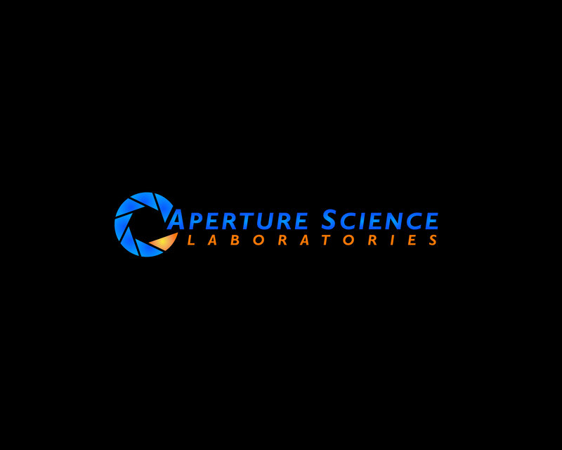 Aperture Science Logo — Blue, Professional