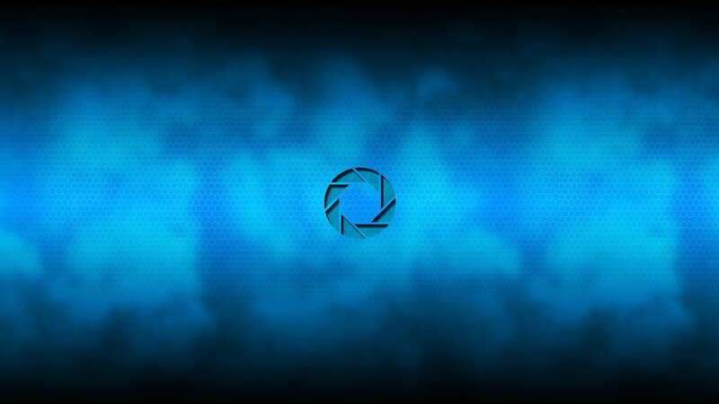 Aperture Science Logo — Blue