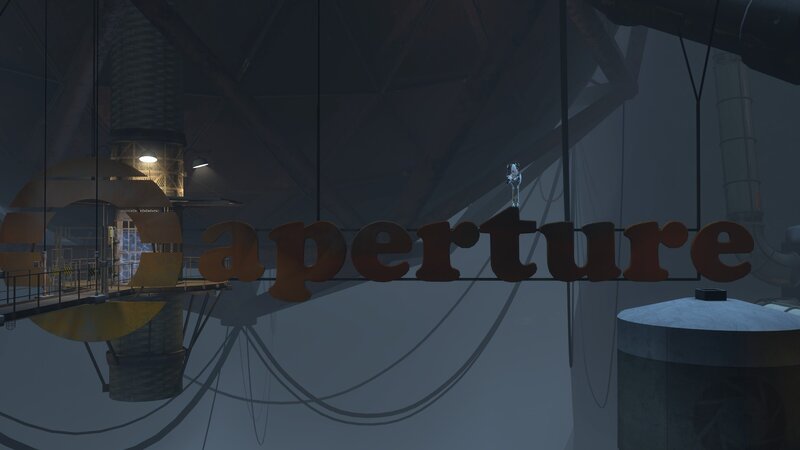 Aperture Science logo in game