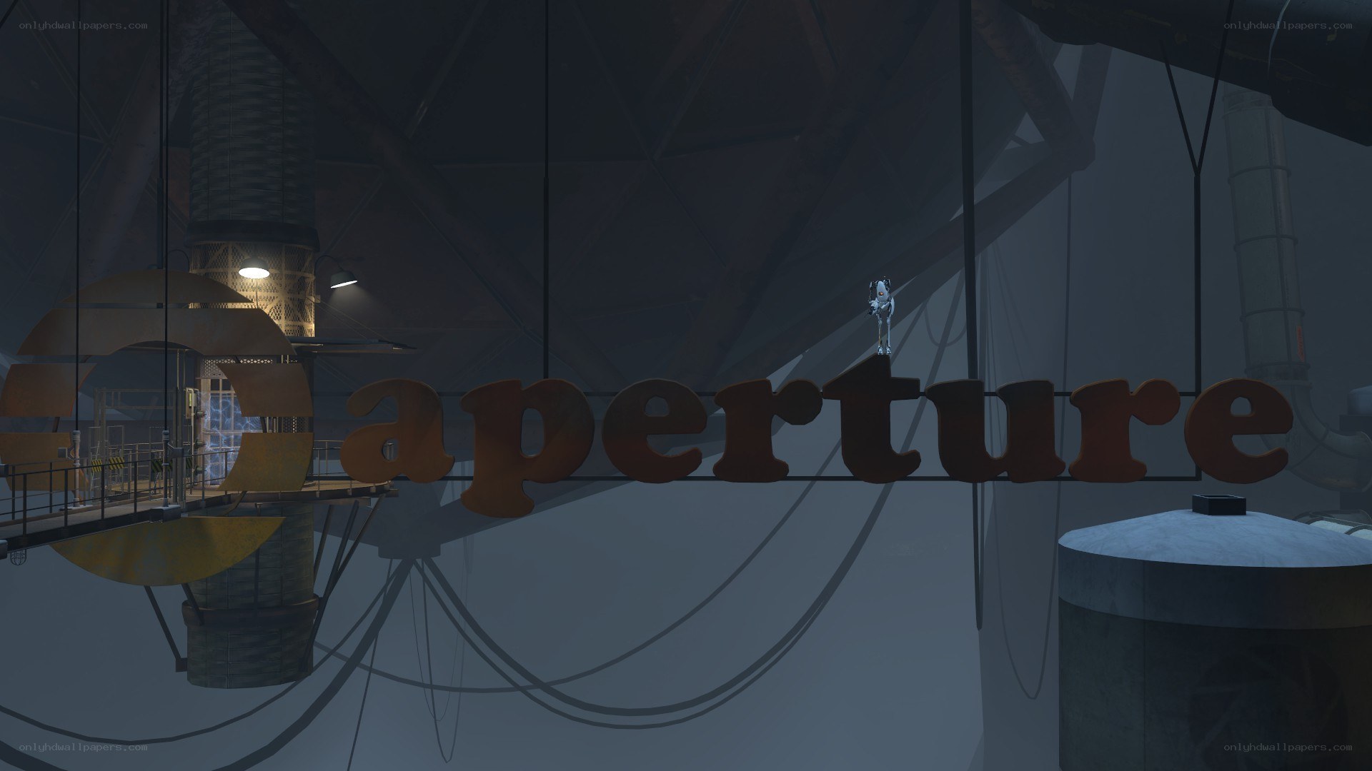 Aperture Science logo in game