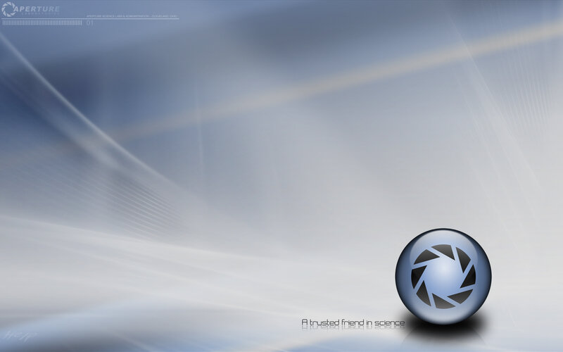 Aperture Science logo wallpaper