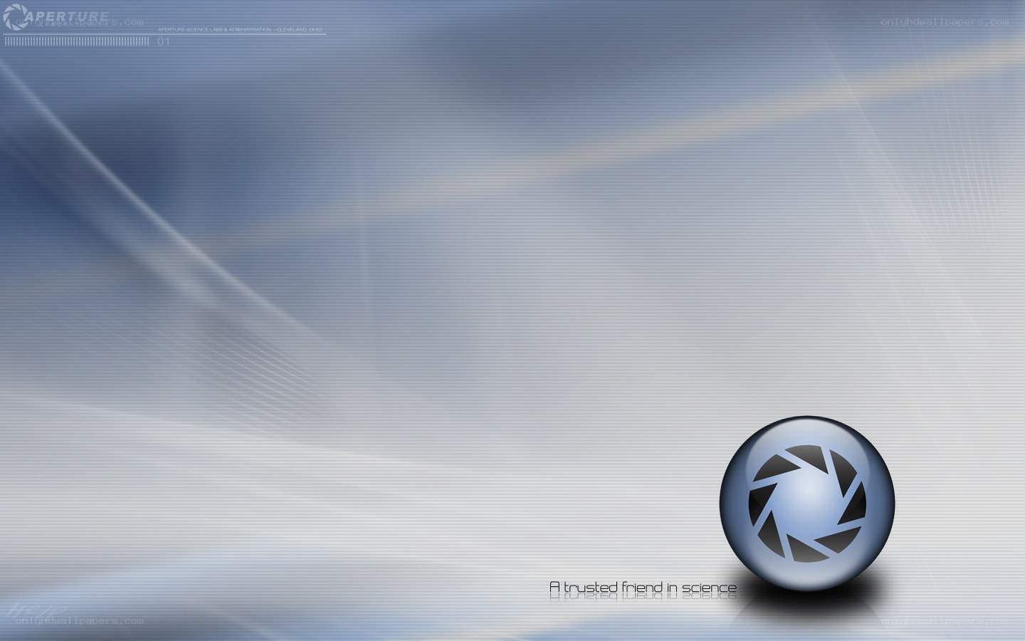Aperture Science logo wallpaper