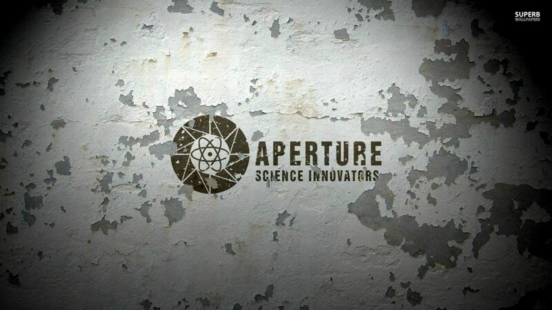 Aperture Science Logo — White