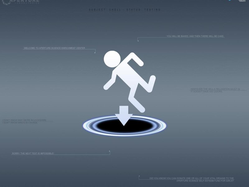 Aperture Science test chamber