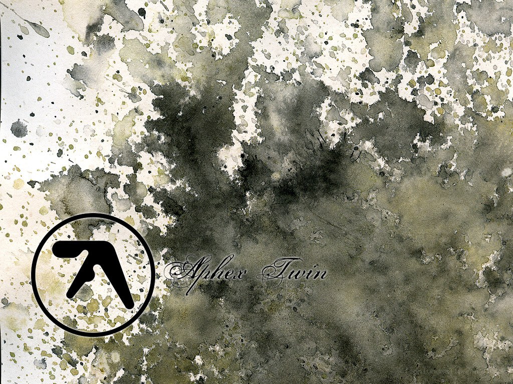 Aphex Twin logo on abstract background