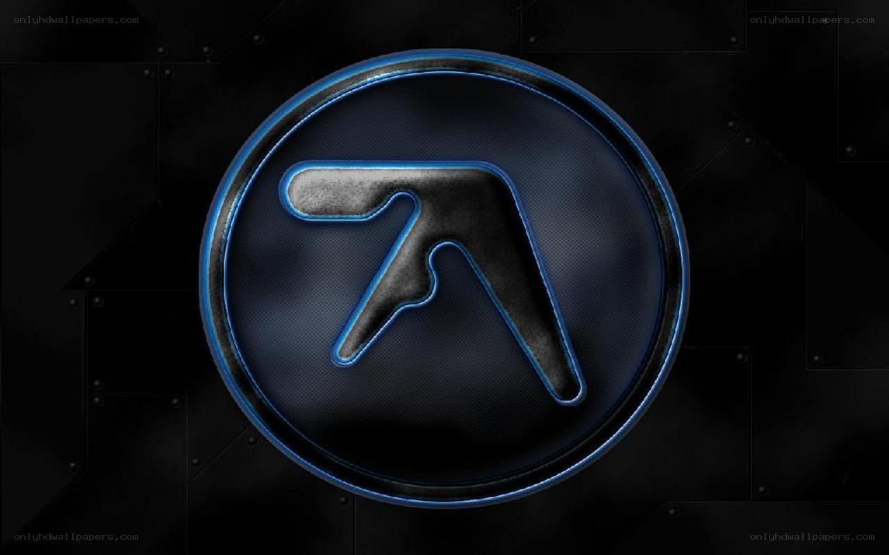 Aphex Twin logo on dark background
