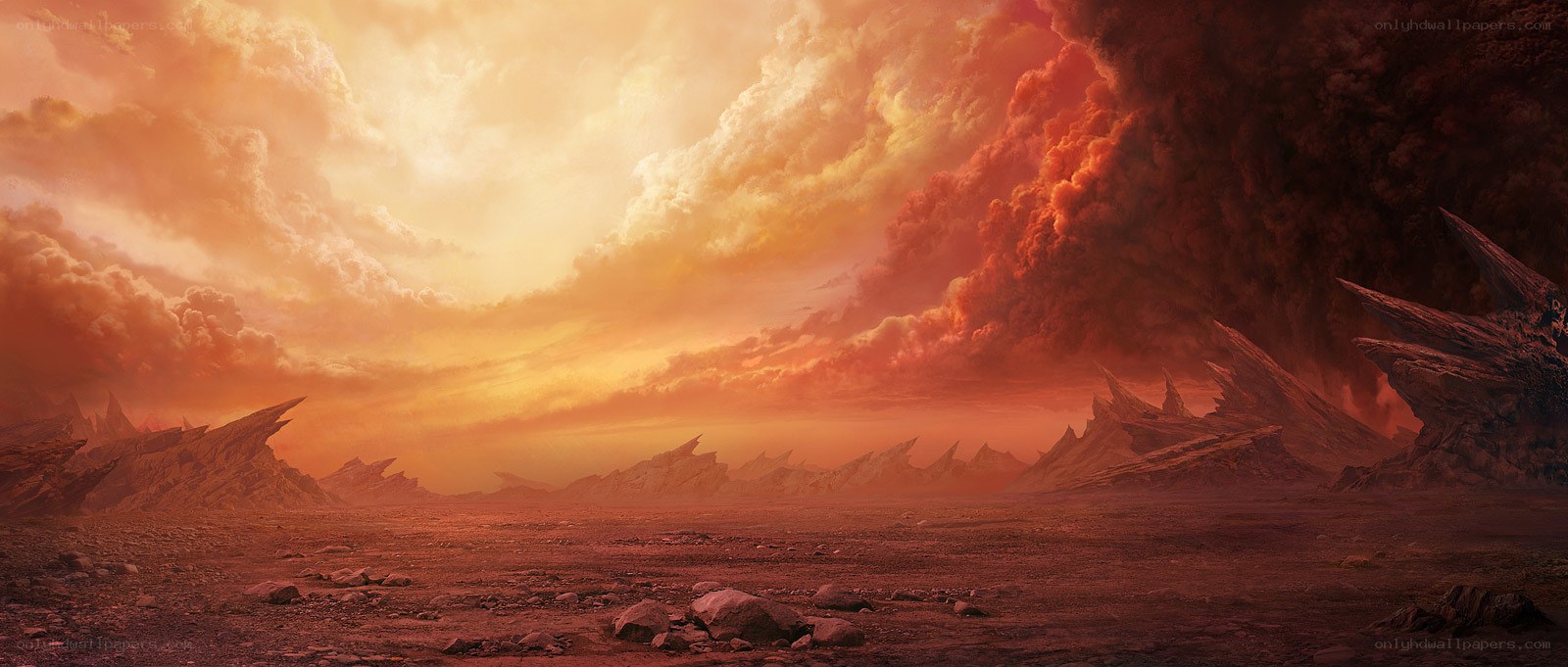 apocalyptic alien landscape