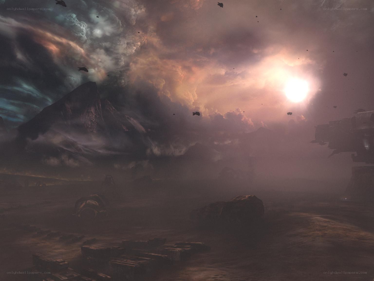apocalyptic alien landscape