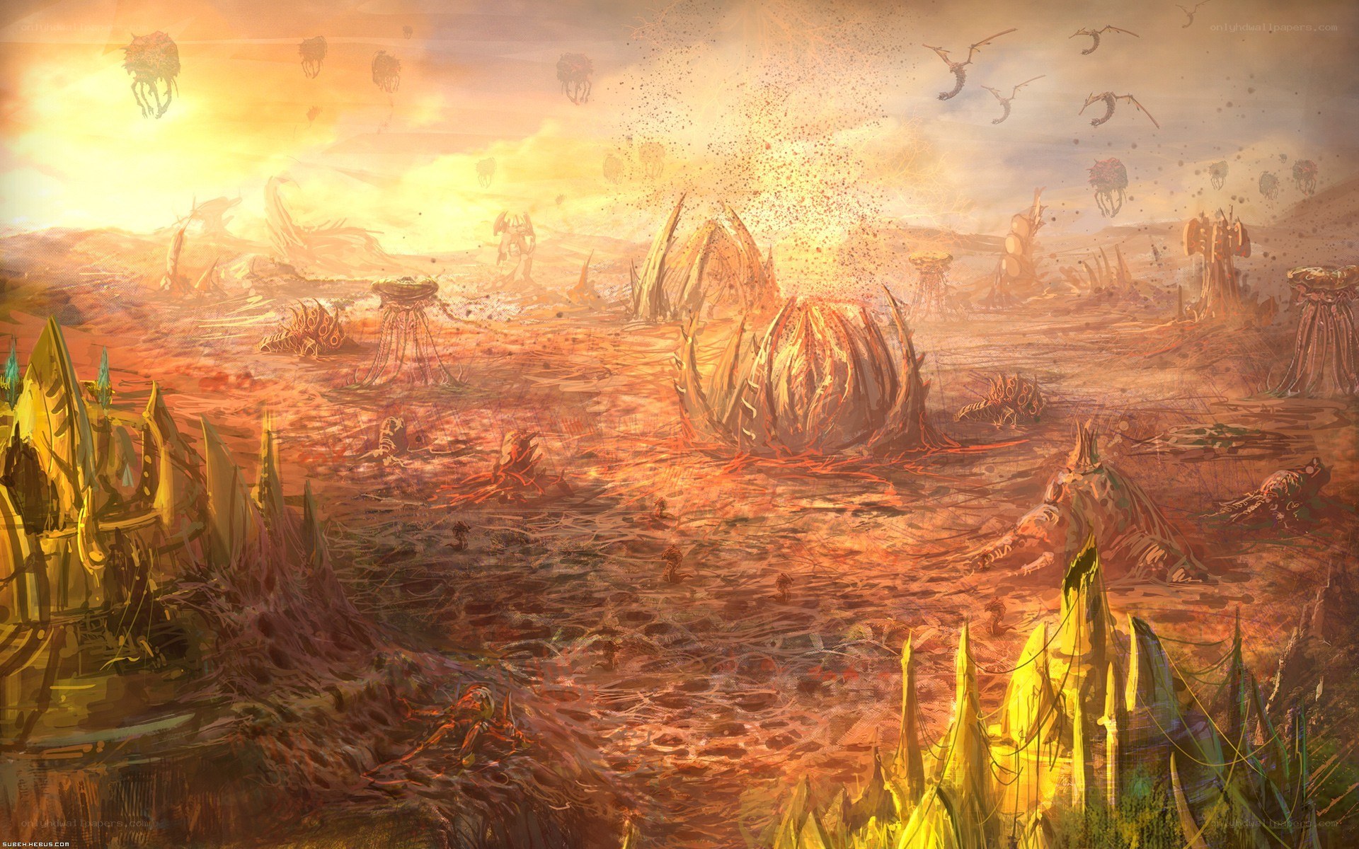apocalyptic alien landscape