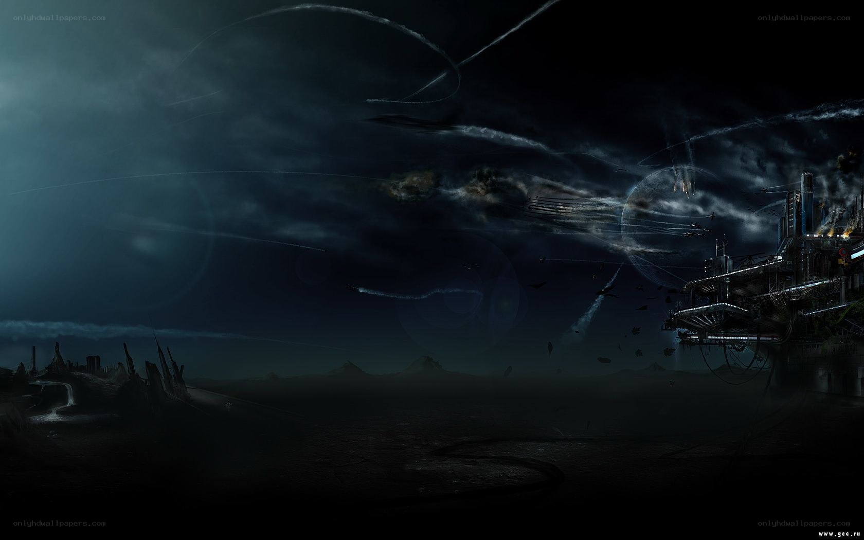 apocalyptic battle scene