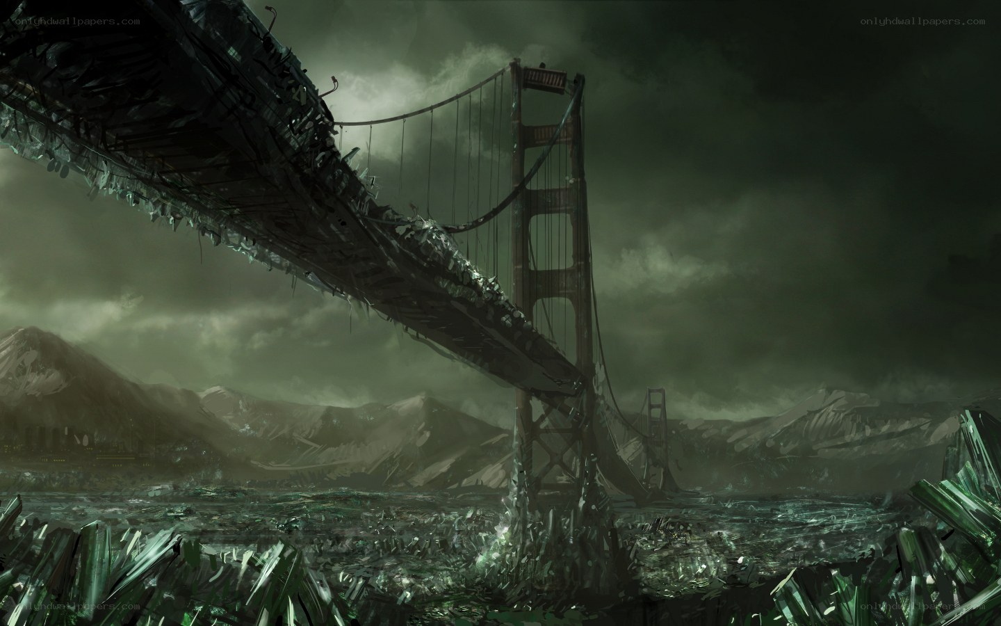 Apocalyptic bridge collapse