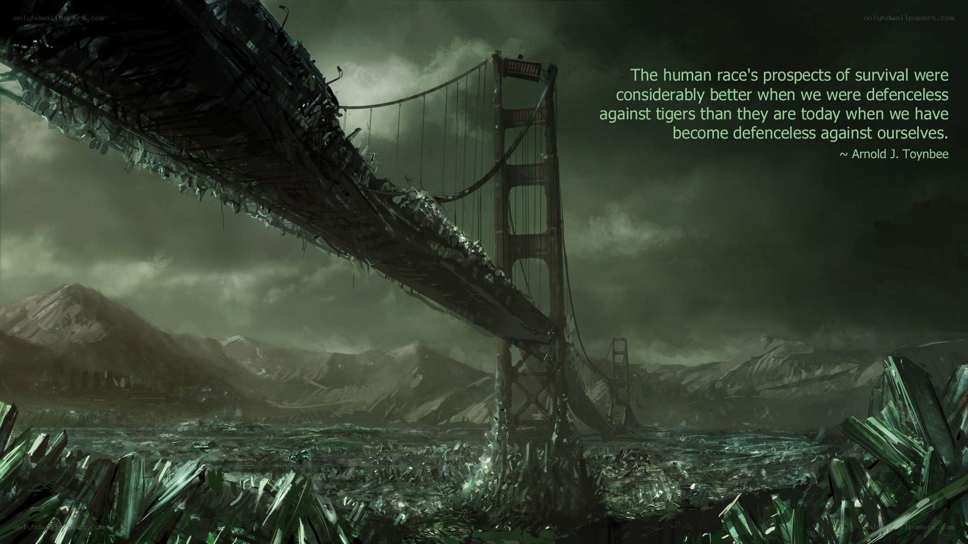 Apocalyptic bridge collapse