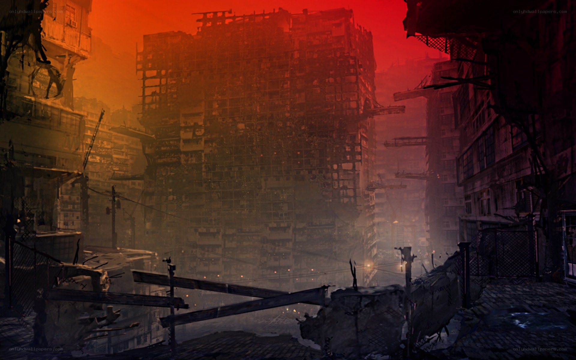 apocalyptic city ruins