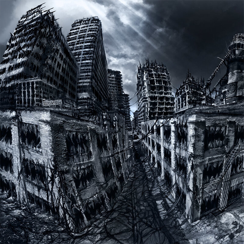 apocalyptic city ruins