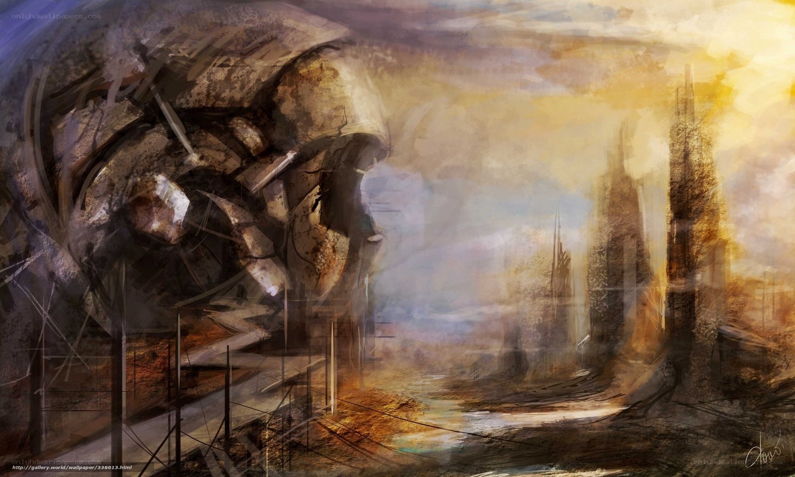apocalyptic cityscape artwork