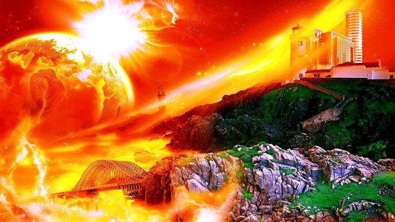 apocalyptic coastal scene