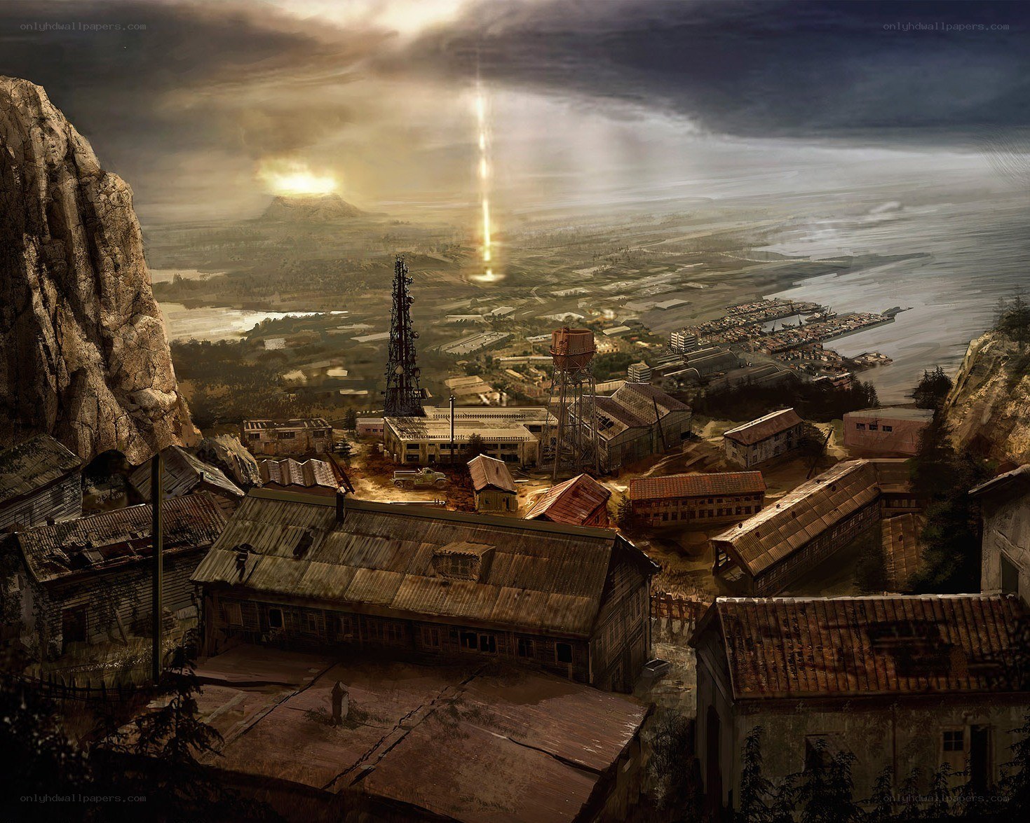 apocalyptic coastal town