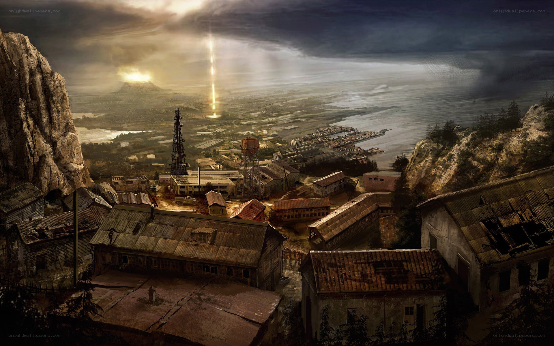 apocalyptic coastal town
