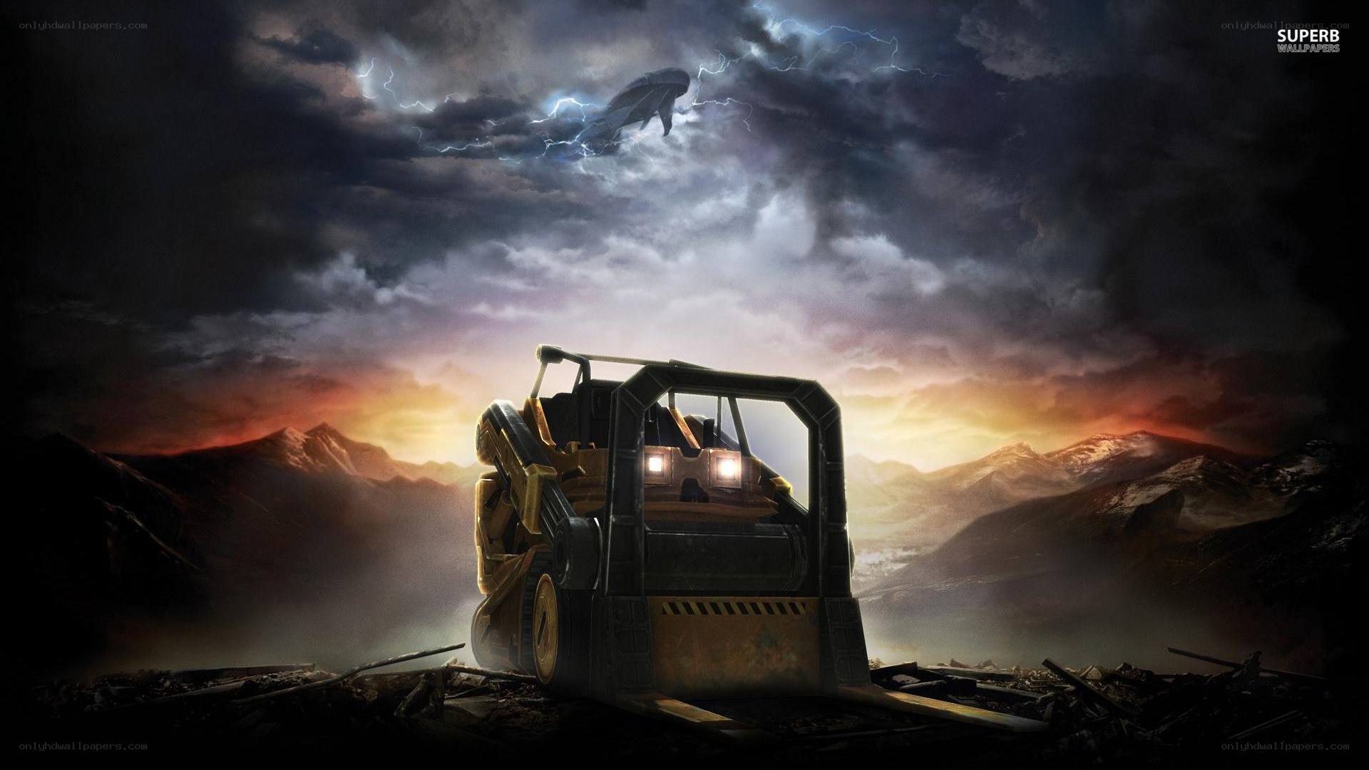 Apocalyptic construction vehicle