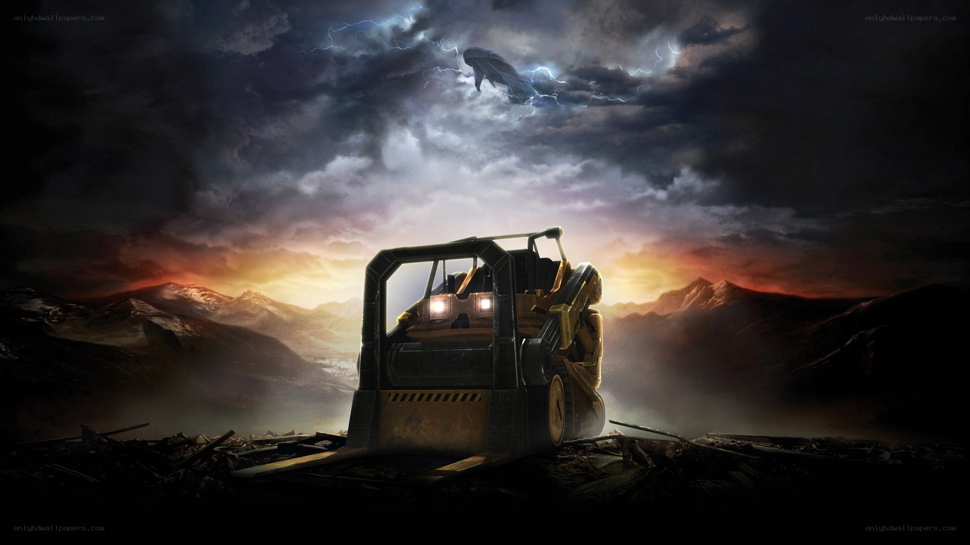 Apocalyptic construction vehicle