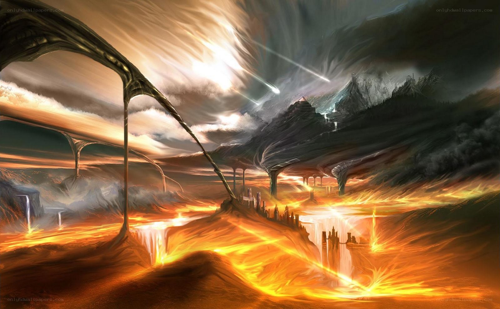 apocalyptic fantasy landscape