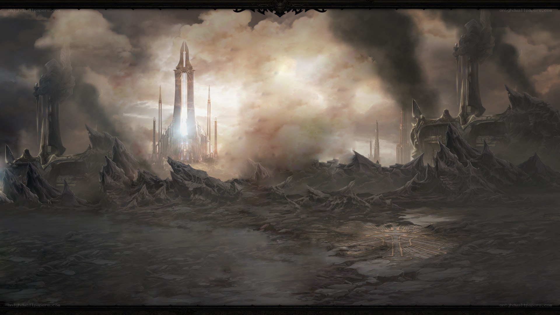 apocalyptic fantasy landscape