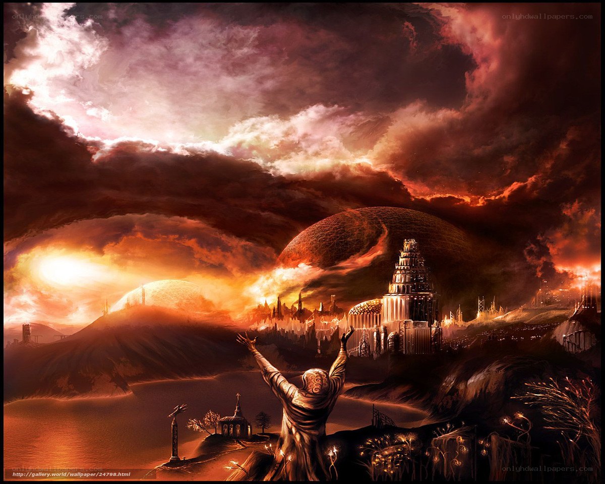 apocalyptic fantasy landscape