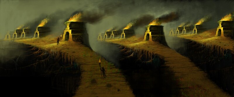 apocalyptic industrial landscape