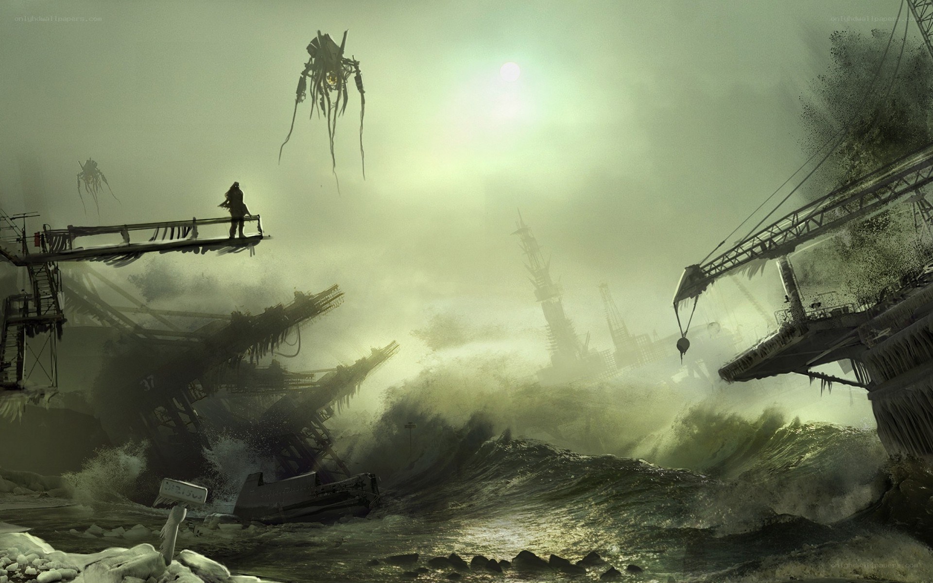 apocalyptic industrial wasteland