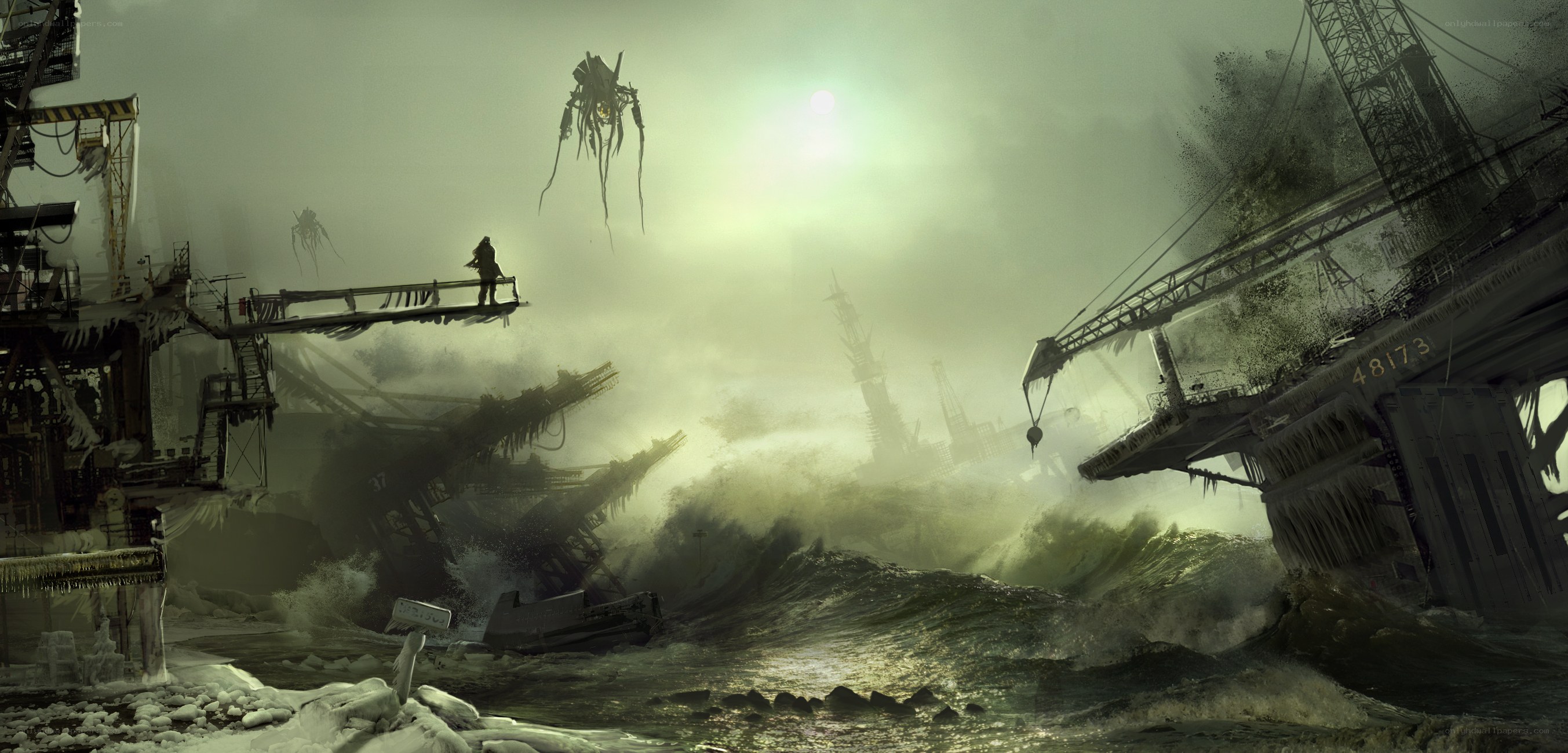 apocalyptic industrial wasteland