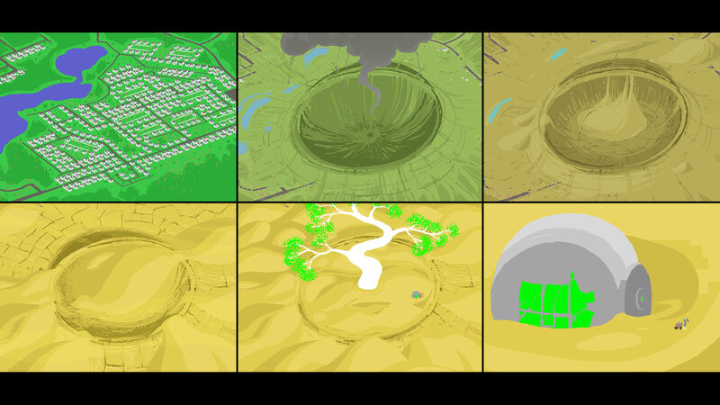 Apocalyptic landscape sequence