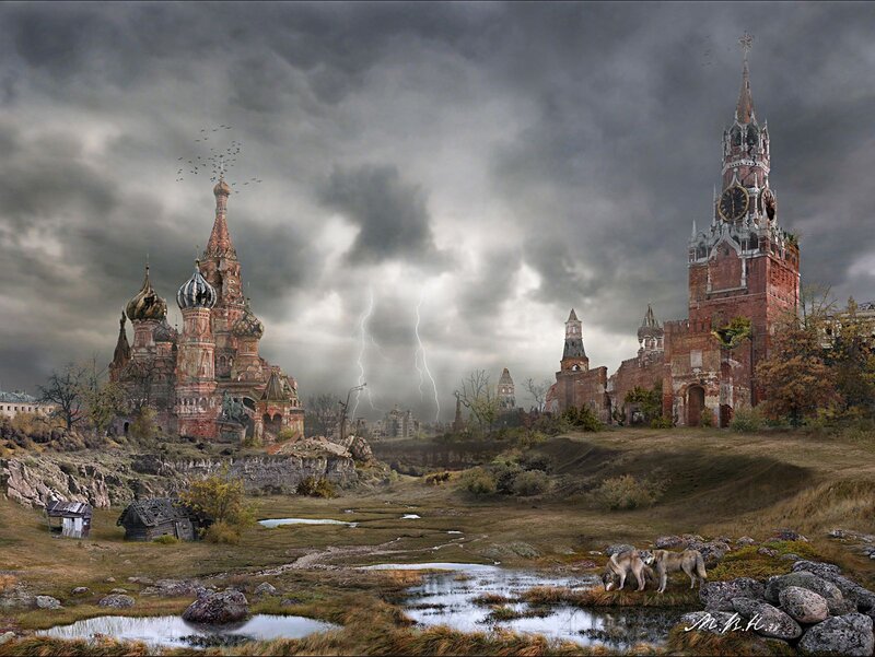 Apocalyptic Moscow landscape