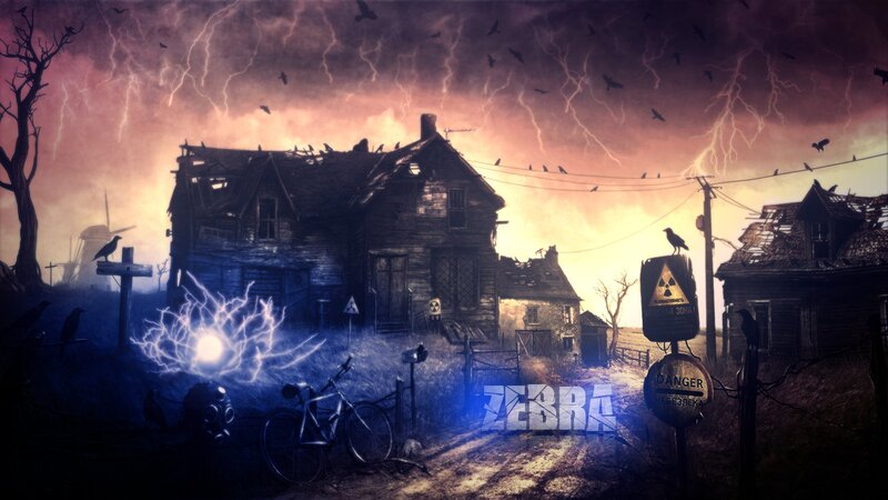 apocalyptic rural scene