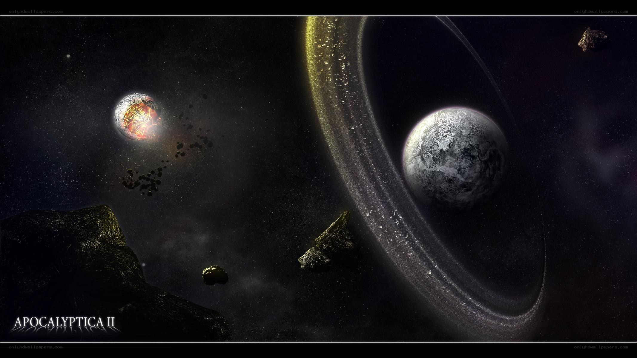 Apocalyptic space collision
