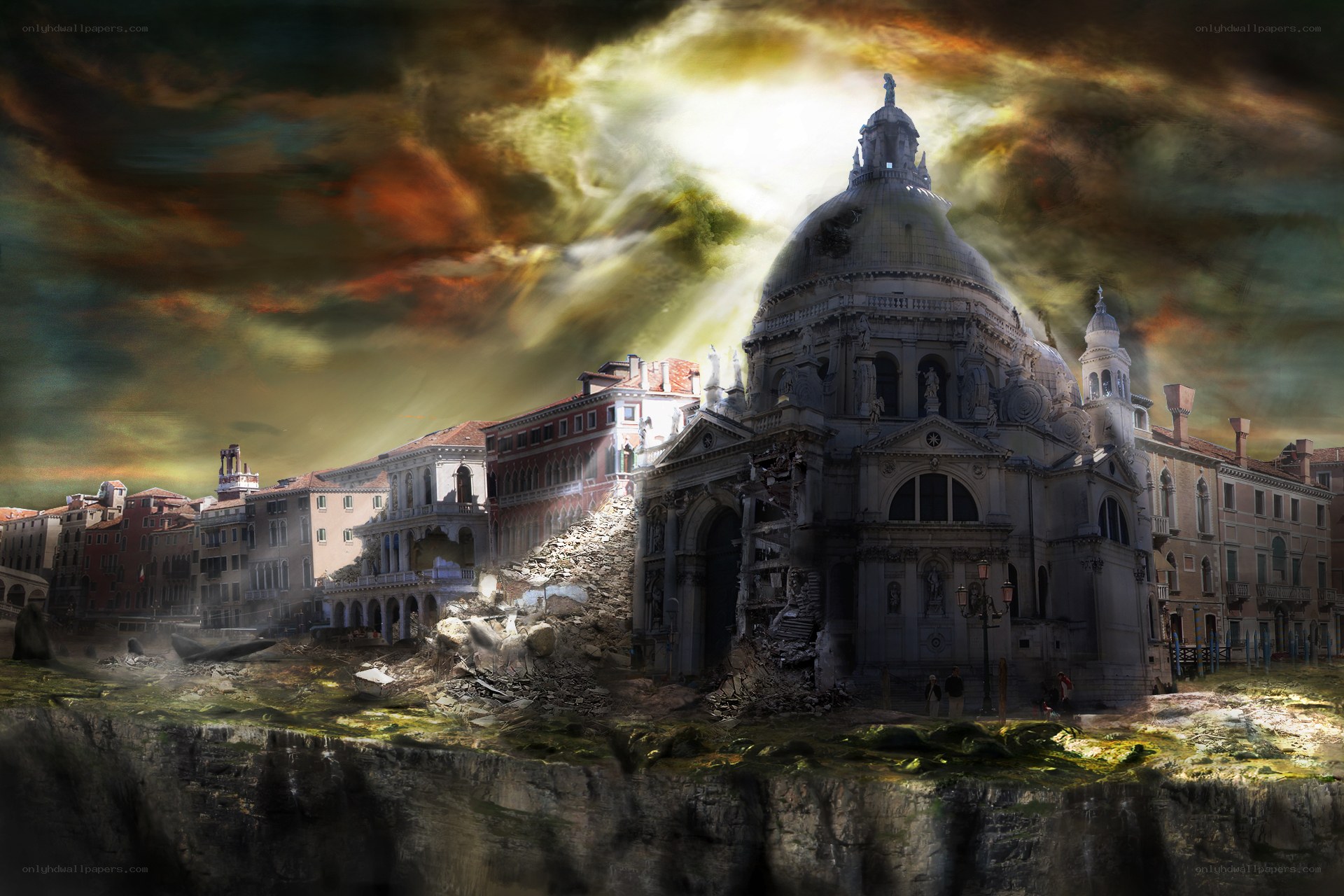 Apocalyptic Venice scene