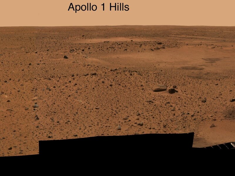 Apollo 1 Hills on Mars