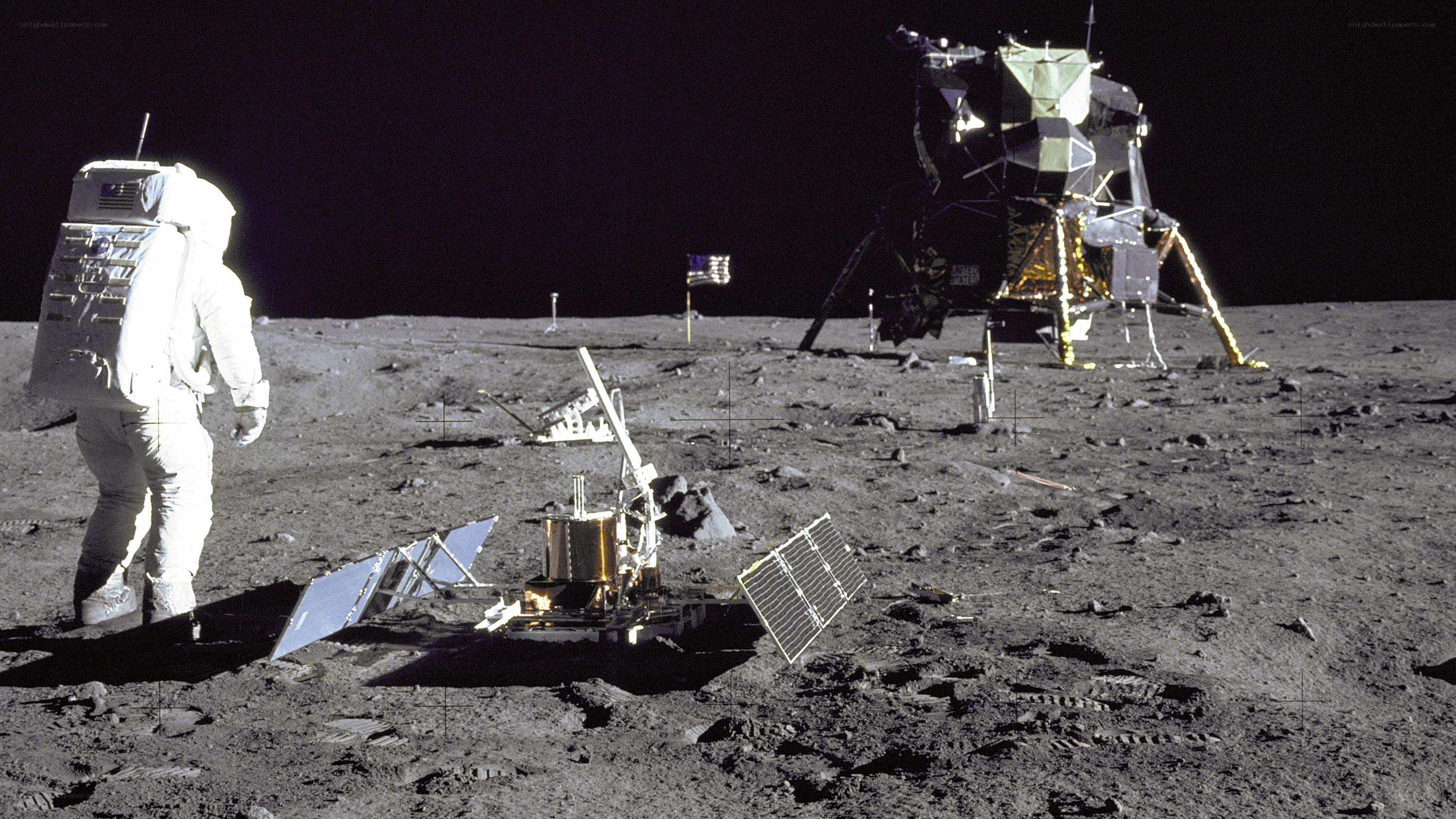 Apollo 15 astronaut on the Moon