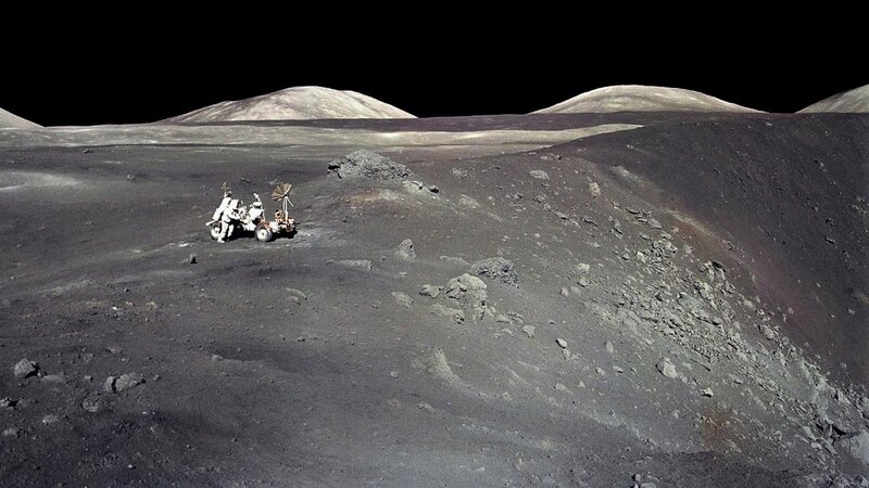 Apollo 15 lunar rover on the Moon