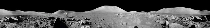 Apollo 17 lunar surface panorama