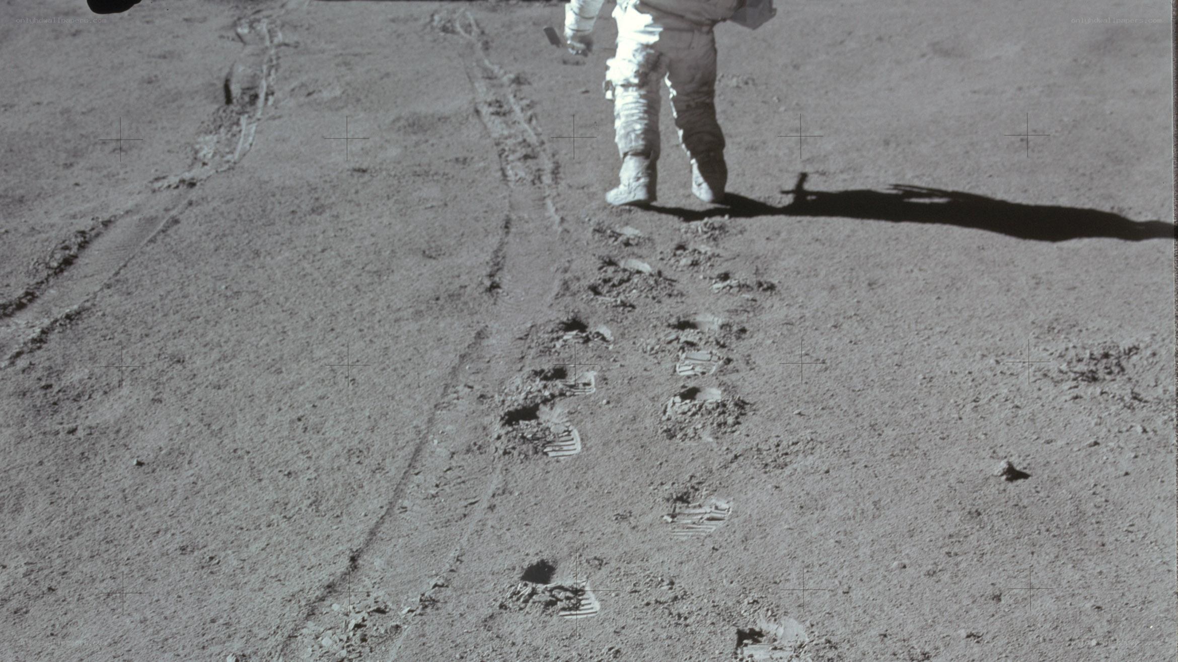 Apollo astronaut on the Moon