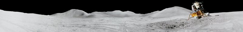 Apollo lunar module on the Moon