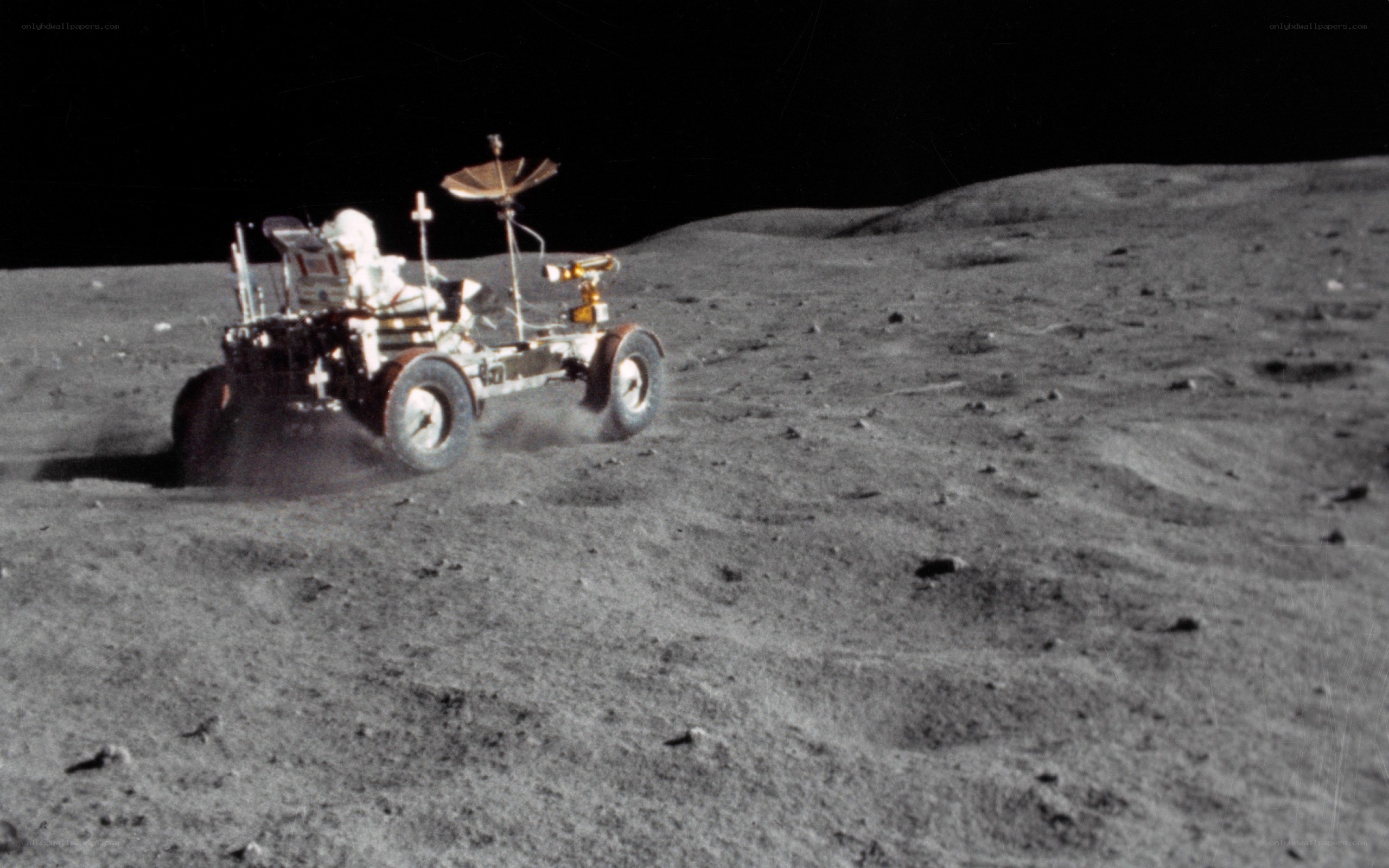 Apollo lunar rover on the Moon