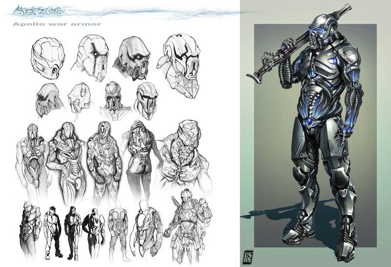 Apollo war armor concept art